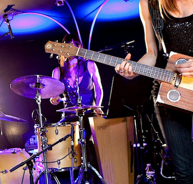 A band on stage