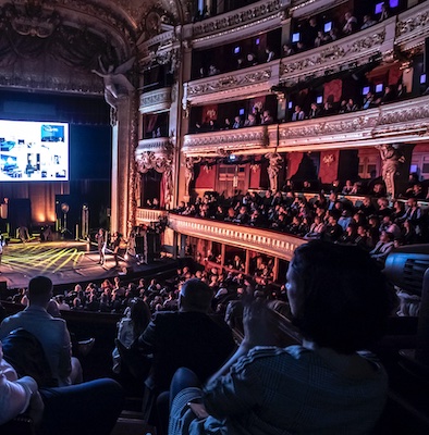 An event in a grand opera house